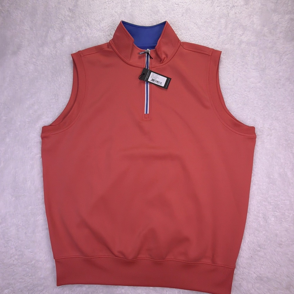 NEW Fairway & Greene Caves 1/4 Zip Golf Vest Men's Medium NWT